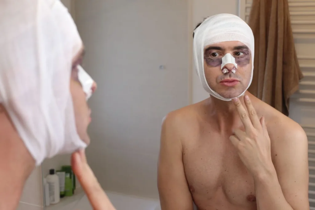 rhinoplasty scarring